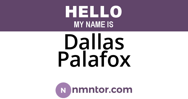 Dallas Palafox