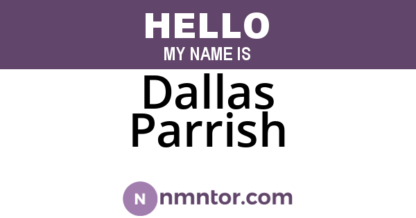Dallas Parrish