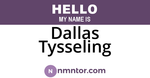 Dallas Tysseling