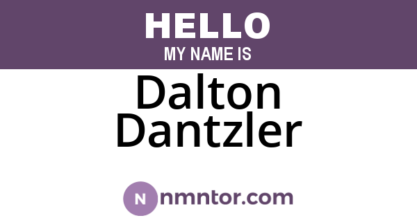 Dalton Dantzler