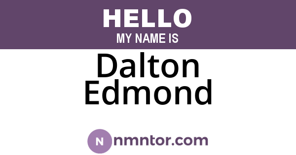 Dalton Edmond