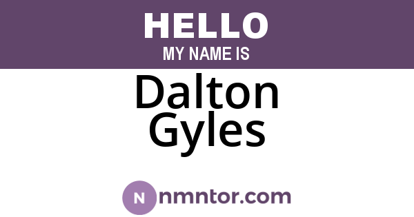 Dalton Gyles
