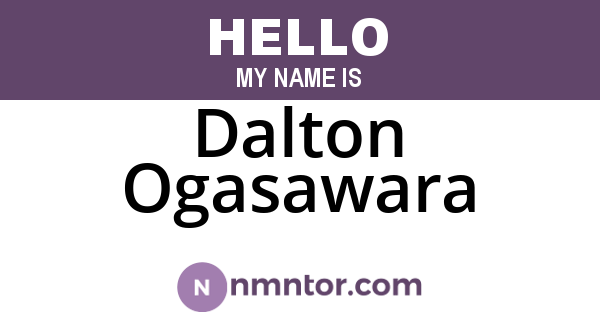 Dalton Ogasawara