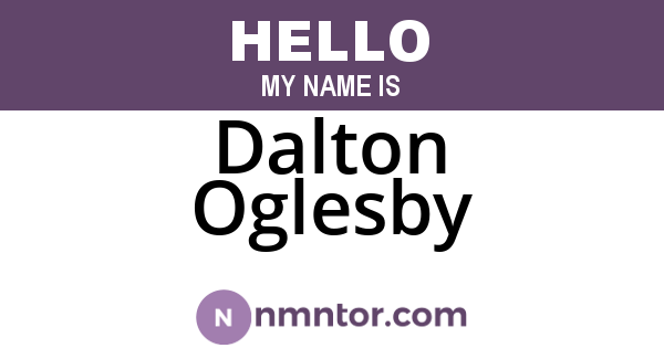 Dalton Oglesby