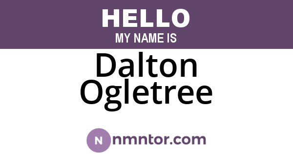 Dalton Ogletree
