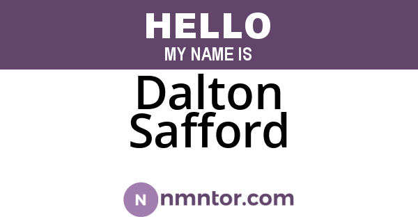 Dalton Safford