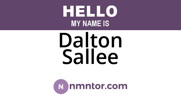 Dalton Sallee