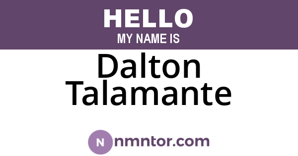 Dalton Talamante