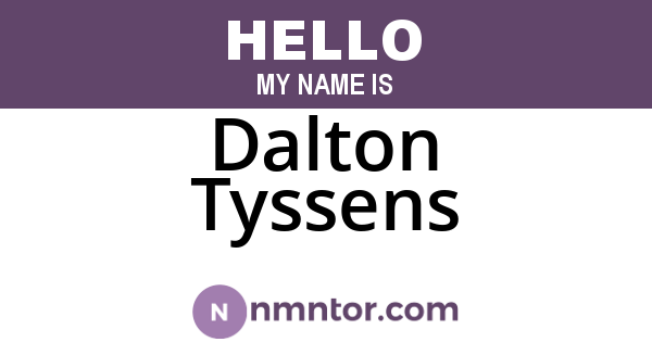 Dalton Tyssens
