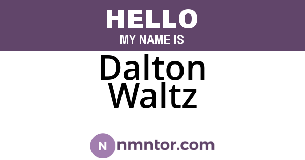 Dalton Waltz