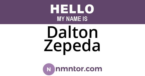 Dalton Zepeda