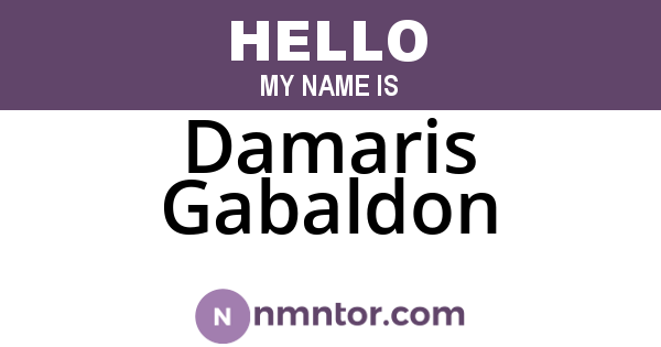Damaris Gabaldon