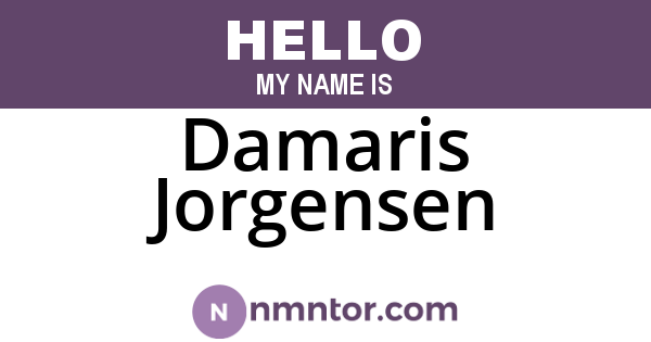 Damaris Jorgensen