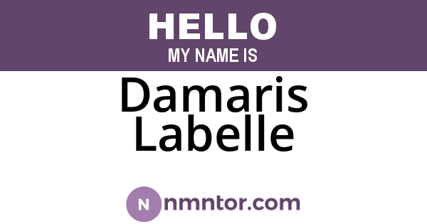 Damaris Labelle