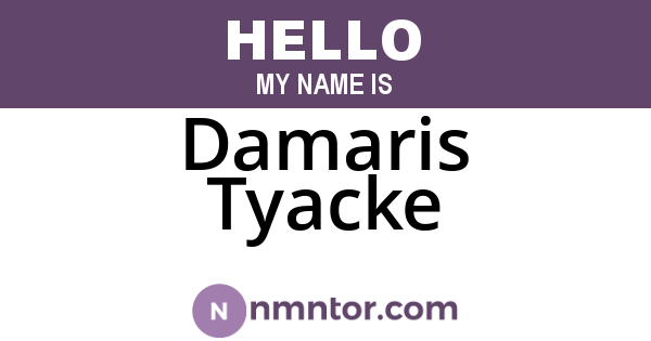 Damaris Tyacke