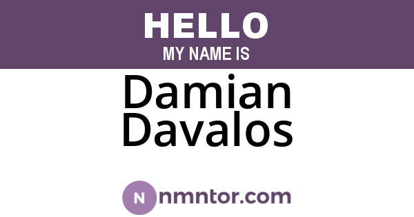 Damian Davalos
