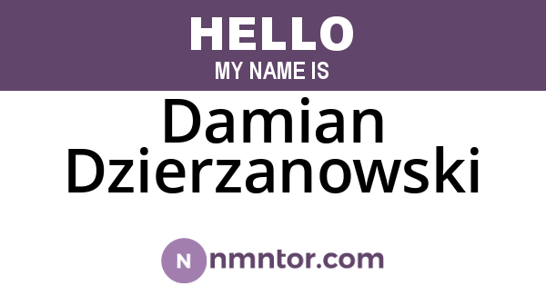 Damian Dzierzanowski