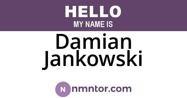 Damian Jankowski