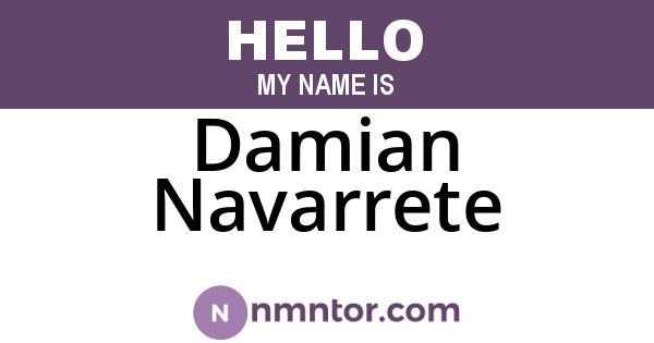 Damian Navarrete