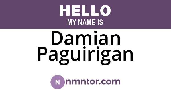 Damian Paguirigan