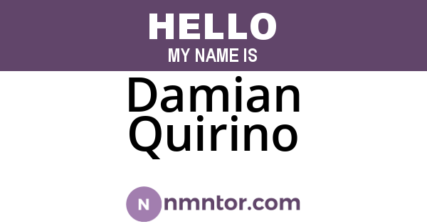 Damian Quirino