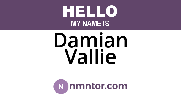 Damian Vallie