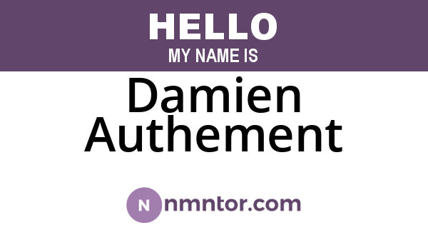 Damien Authement