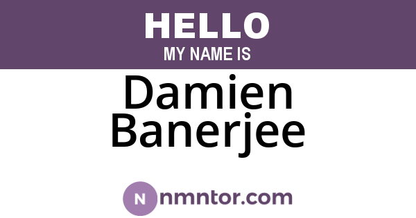 Damien Banerjee