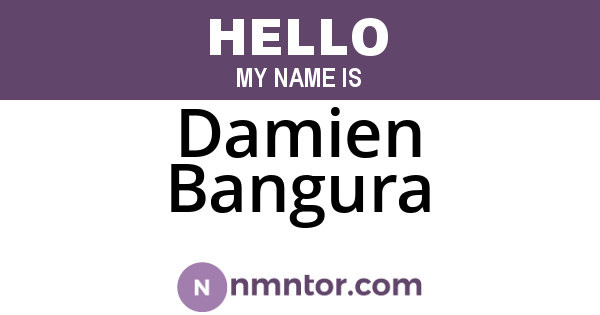 Damien Bangura