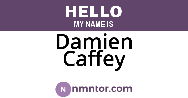 Damien Caffey
