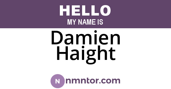 Damien Haight