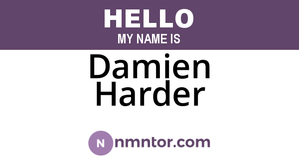 Damien Harder