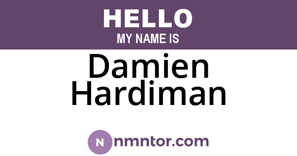 Damien Hardiman