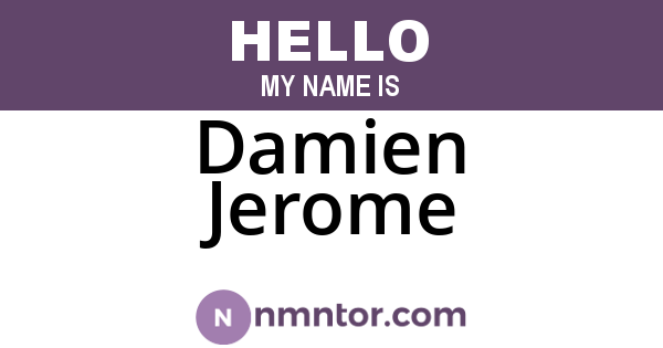 Damien Jerome