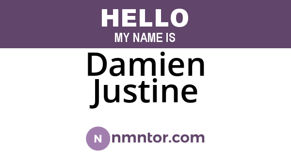 Damien Justine