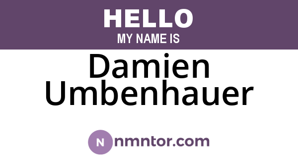 Damien Umbenhauer