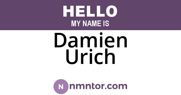 Damien Urich