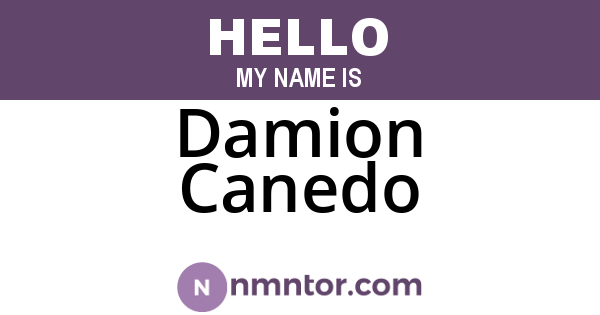 Damion Canedo