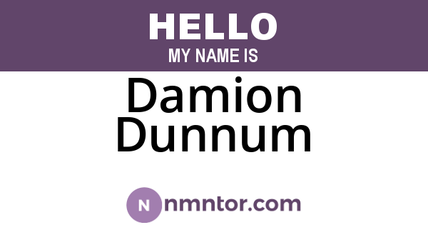 Damion Dunnum