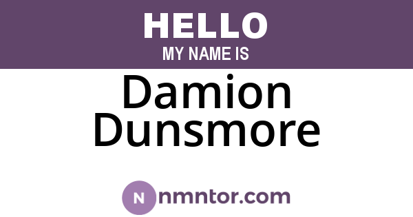 Damion Dunsmore