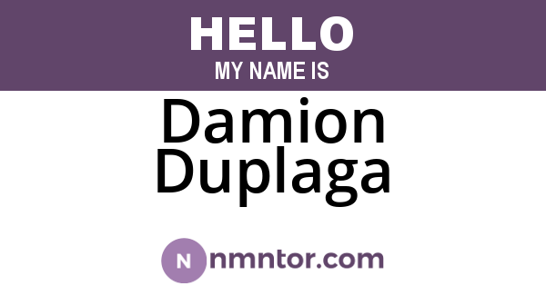 Damion Duplaga