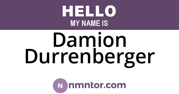 Damion Durrenberger