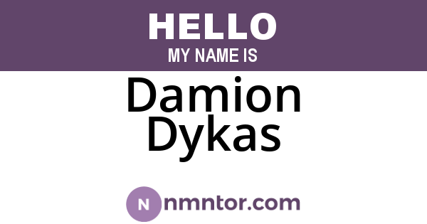 Damion Dykas