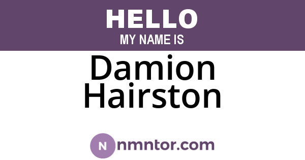 Damion Hairston
