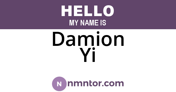 Damion Yi