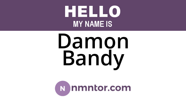 Damon Bandy
