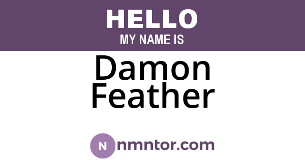 Damon Feather