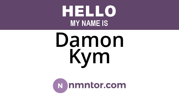 Damon Kym