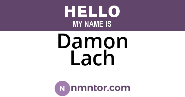 Damon Lach