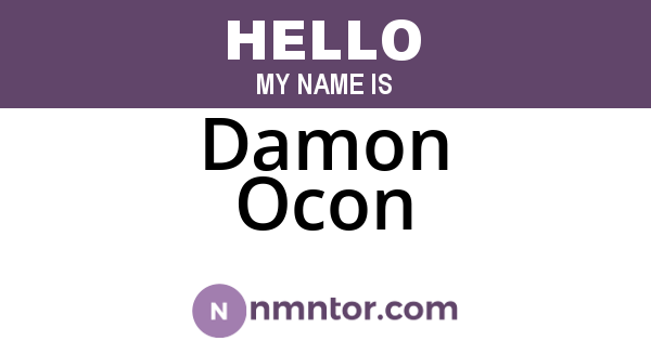 Damon Ocon